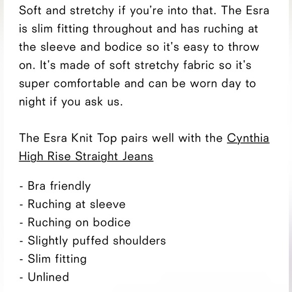 REFORMATION ESRA LONG SLEEVE TOP - Picture 5 of 8